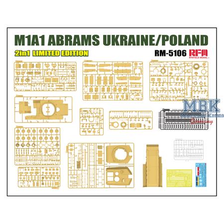 M1A1 Abrams UKRAINE/POLAND 2in1 Limited Edition