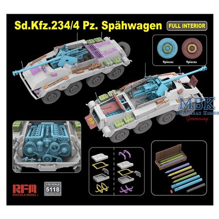 Sd.Kfz. 234/4 Pz.Spähwagen with FULL INTERIOR