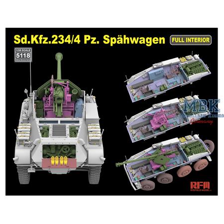 Sd.Kfz. 234/4 Pz.Spähwagen with FULL INTERIOR