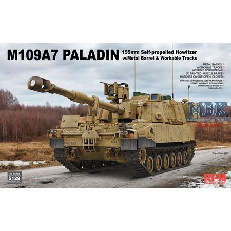 M109A7 Paladin w/metal barrel & workable tracks