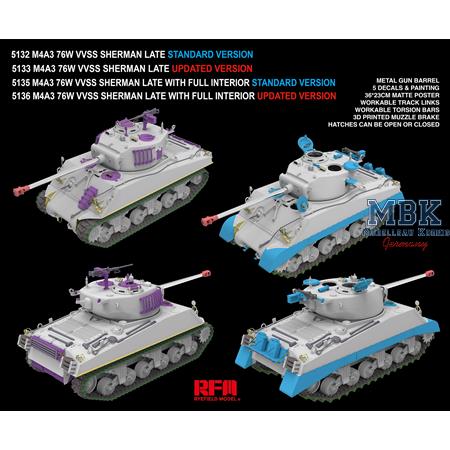 M4A3 76W VVSS Sherman late STANDARD VERSION