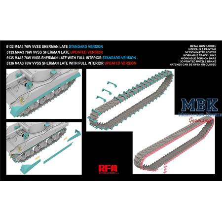 M4A3 76W VVSS Sherman late STANDARD VERSION