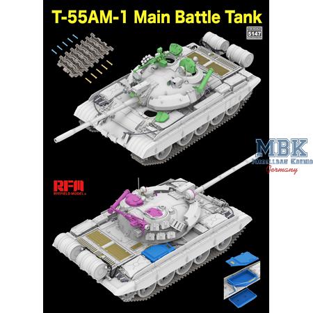 T-55 AM-1 Main Battle Tank with workable tracks