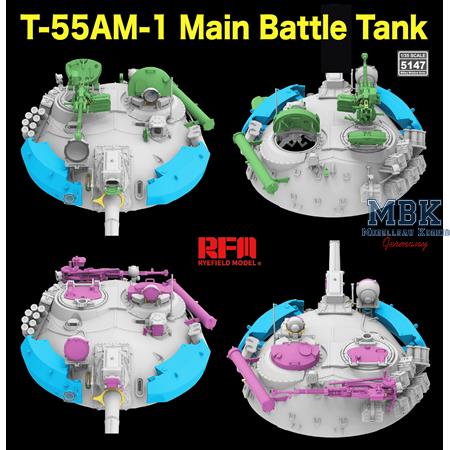 T-55 AM-1 Main Battle Tank with workable tracks