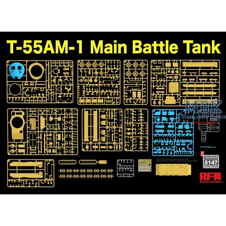 T-55 AM-1 Main Battle Tank with workable tracks