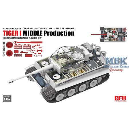 Tiger I Mid. prod. (clear parts) 2-in-1 INTERIOR