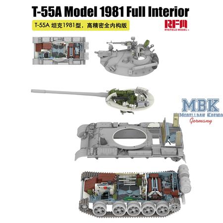 T-55A Model 1981 Full Interior w/workable tracks