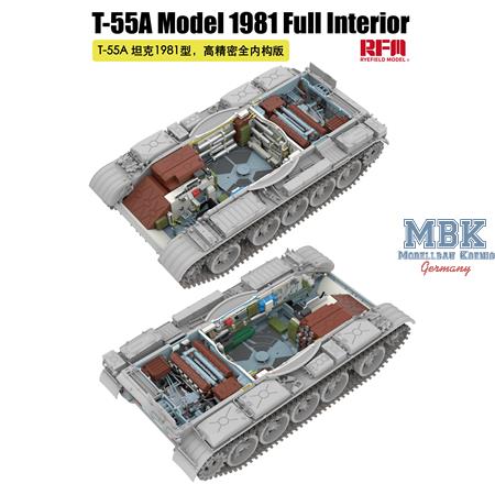 T-55A Model 1981 Full Interior w/workable tracks