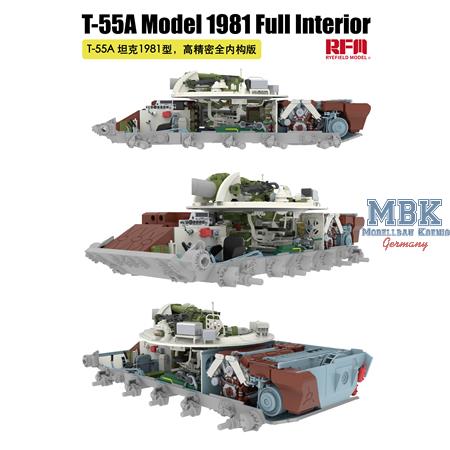 T-55A Model 1981 Full Interior w/workable tracks