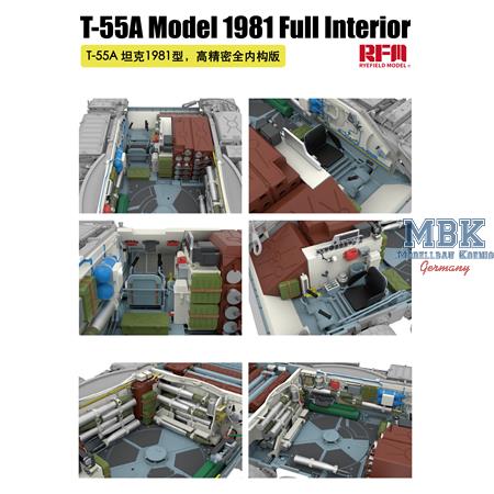 T-55A Model 1981 Full Interior w/workable tracks