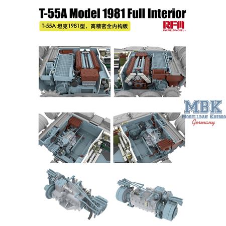 T-55A Model 1981 Full Interior w/workable tracks