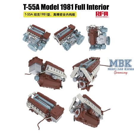 T-55A Model 1981 Full Interior w/workable tracks