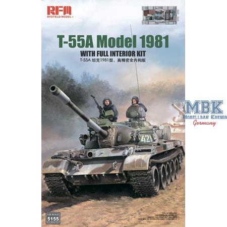 T-55A Model 1981 Full Interior w/workable tracks