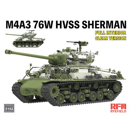 M4A3 76W HVSS Sherman late full interior CLEAR VS.