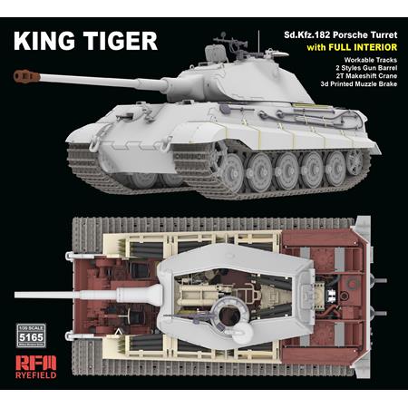 Porsche Turret King Tiger w/INTERIOR & 2T crane