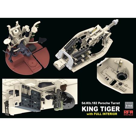 Porsche Turret King Tiger w/INTERIOR & 2T crane