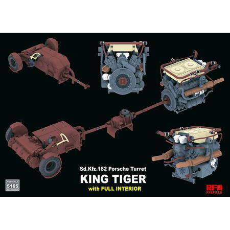 Porsche Turret King Tiger w/INTERIOR & 2T crane