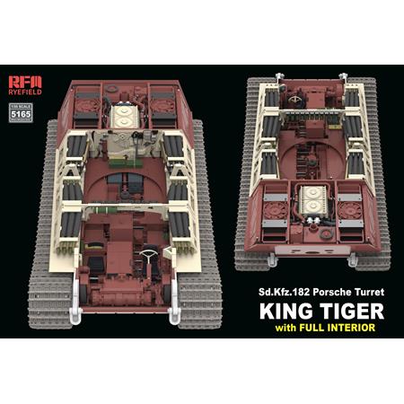 Porsche Turret King Tiger w/INTERIOR & 2T crane