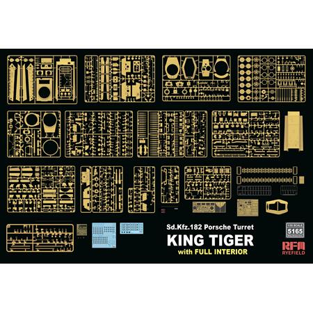 Porsche Turret King Tiger w/INTERIOR & 2T crane