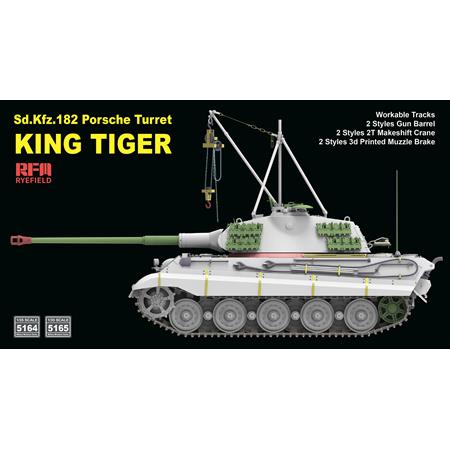 Porsche Turret King Tiger w/INTERIOR & 2T crane