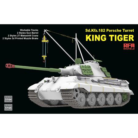 Porsche Turret King Tiger w/INTERIOR & 2T crane