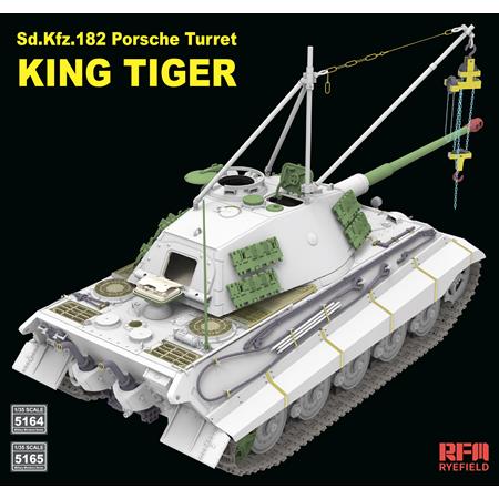 Porsche Turret King Tiger w/INTERIOR & 2T crane