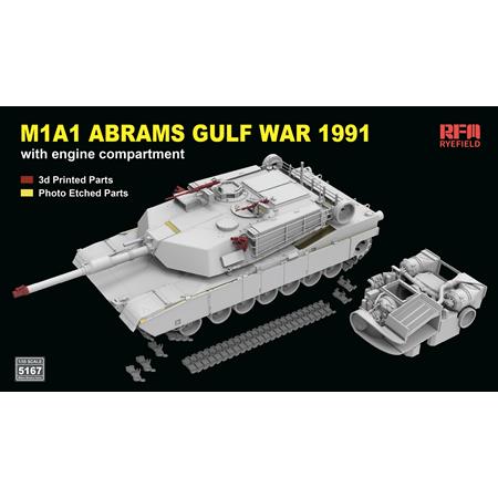 M1A1 Abrams Gulf War 1991, w/engine compartment