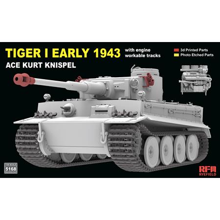 Tiger I early 43, Kurt Knispel, w/engine, work.tr.