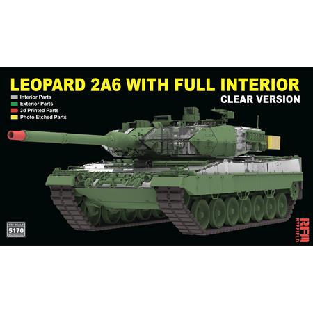 Leopard 2 A6 MBT w/ FULL INTERIOR - clear edition