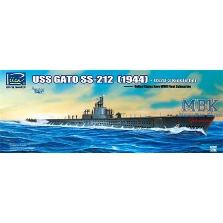 USS Gato SS-212 + OS2U-3 Kingfisher Floatplane