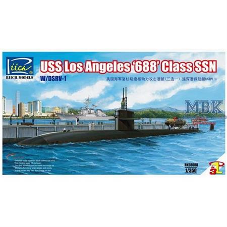 USS Los Angeles Class SSN w/ DSRV-1