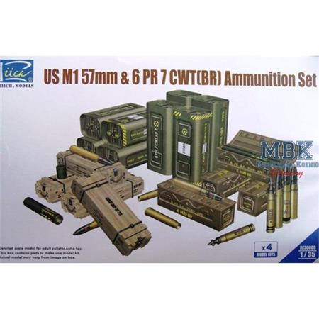 US M1 57mm & 6pdr 7cwt Ammunition Set