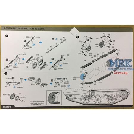 Ketten und Laufwerk für Universal Carrier