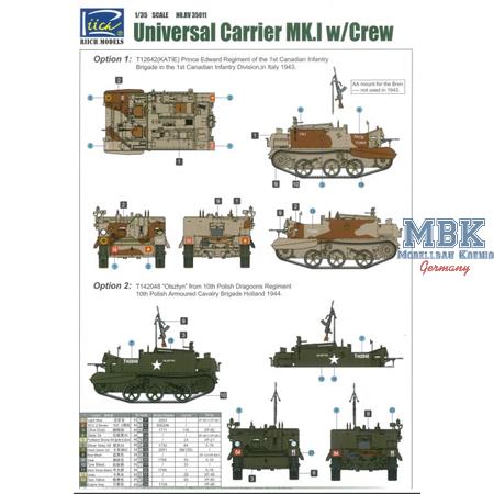 Universal Carrier Mk.I w/Crew (full interior)