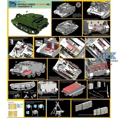 Universal Carrier Mk. I w/3 inch mortar