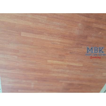 Parquet Floor on Real Wood - Reddish Brown