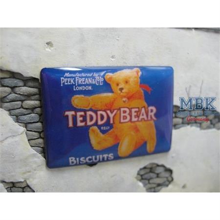 Real Enamel Sign "Teddy Bear Biscuits"