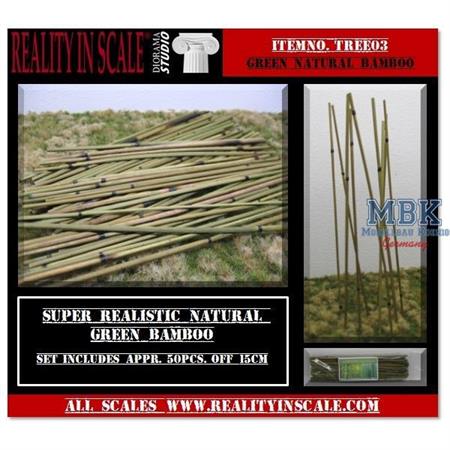Bamboo set 1, Natural Bamboo, med. green - Bambus