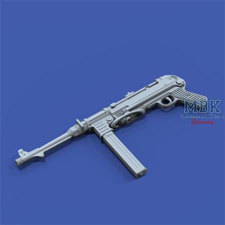 MP40 - 1 pc. - closed stock 3D-print (1:16)
