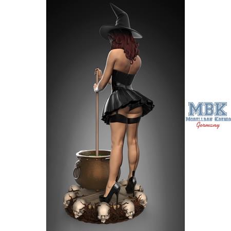 Witch Pinup Girl Halloween (1:24)