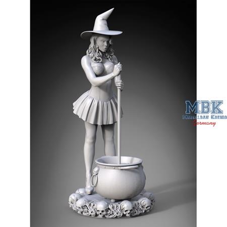 Witch Pinup Girl Halloween (1:24)