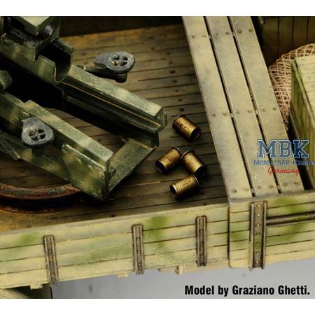 Italian 100/7 100mm Ammunition + wooden crates