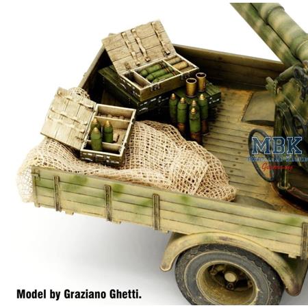 Italian 100/7 100mm Ammunition + wooden crates