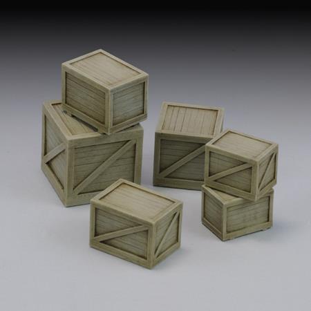 Wooden Cargo Crates Assorted Set 1:35