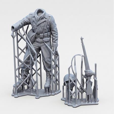 U.S. soldier silent watch (WWII)  (1:35)