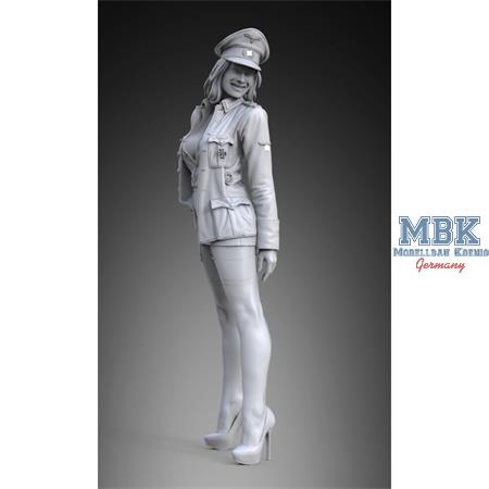 German Officer Girl WWII - 3D-print (75 mm)