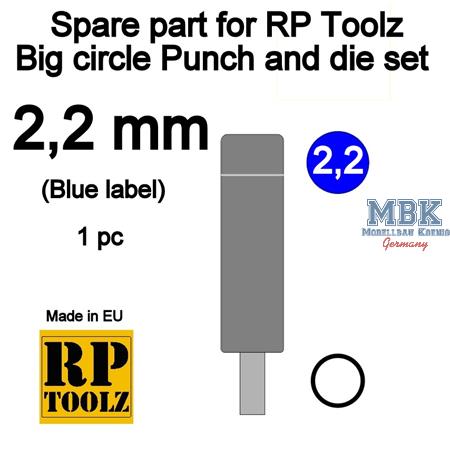 Big Punch and die set "Rund" - Spare part 2,2mm