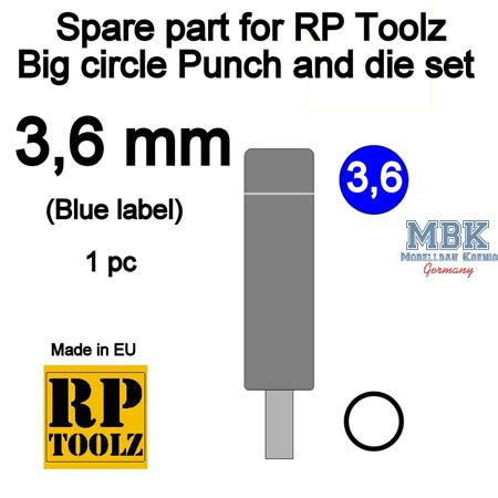 Big Punch and die set "Rund" - Spare part 3,6mm