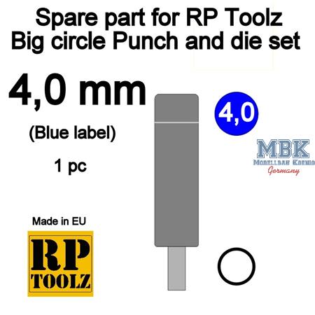 Big Punch and die set "Rund" - Spare part 4,0mm