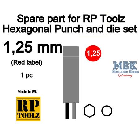 Hexagonal Punch and die set - Spare part 1,25mm